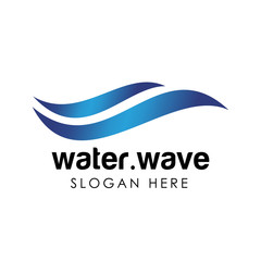 Water wave logo template icon vector illustration design. water industry logo design