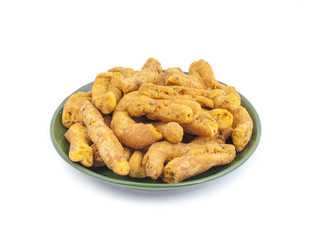 Ganthiya Also know as Gathiya, Ghatiya are deep fried Indian snacks made from chickpea flour. They are a popular teatime snack in Gujarat. They are soft and not crunchy like most other Indian snacks