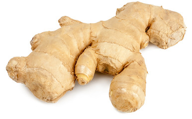 Ginger root isolated on white background