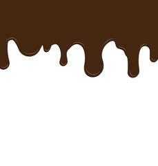 Vector illustration of melted chocolate 