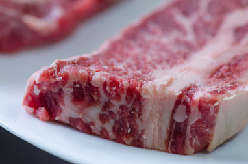 Closeup of raw beef 