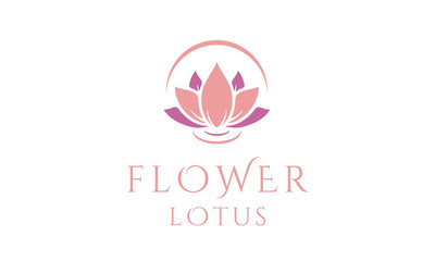 Beauty Elegant Lotus Flower Spa logo design inspiration