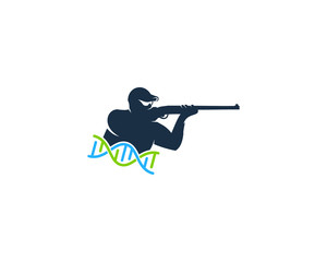 Dna Hunting Logo Icon Design Element