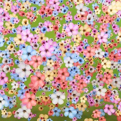 Flower colored pattern 3d illustration