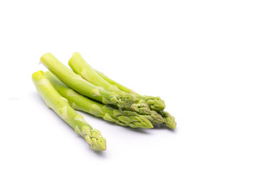 Green asparagus ,fresh asparagus isolate on white background