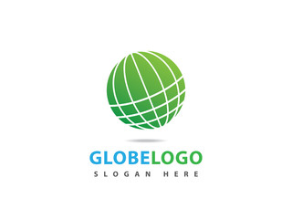 globe dynamic sphere logo icon vector design