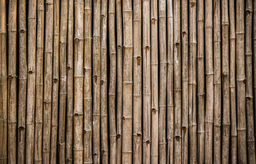 old bamboo wall texture background