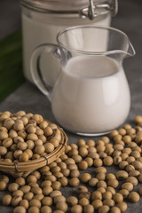 Soybeans and milk.