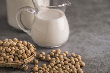 Soybeans and milk.
