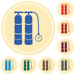 Aqualung for swimming icon