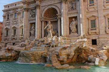 Di Trevi fountain in Rome, Italy
