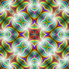 Kaleidoscope seamless vibrant multicolor optimistic pattern design image