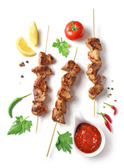 Pork shish kebab