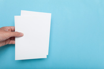 A5 leaflet flyer mockup, paper book.