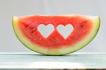 slice of delicious ripe watermelon