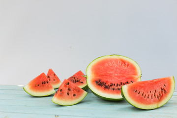 slice of delicious ripe watermelon