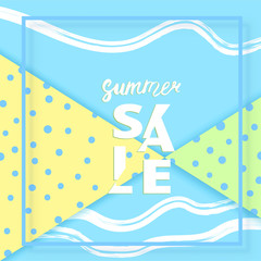 Summer Sale banner. Vector Illustration.