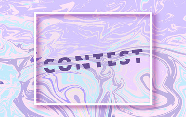 Contest banner. Vector Illustration.