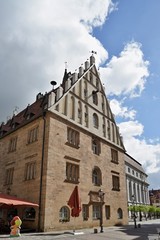 Fototapeta na wymiar Ansbach - Stadthaus mit Touristinformation am Johann-Sebastian-Bach-Platz 1
