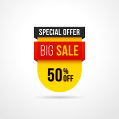 Abstract big sale background banners with overlay shadow style, clean and modern design. Vector eps 10.
