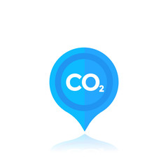 co2, carbon emissions marker