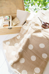 ライフスタイル テラスで裁縫