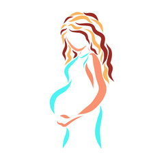 Beautiful pregnant woman in anticipation of a child