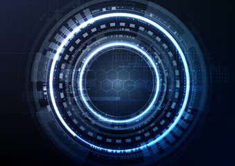 Technological interface access encryption platform abstract background vector