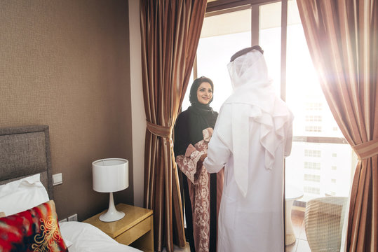 Arabic couple lifestyle moments at home