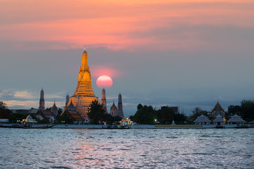 Wat Arun Temple in Bangkok Thailand