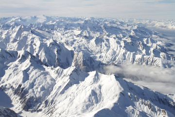 Ballonfahrt in den Alpen von Tirol