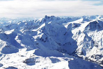 Obraz premium Ballonfahrt in den Alpen