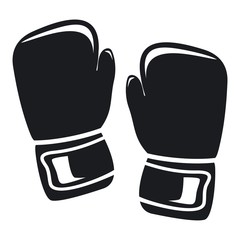 Vector illustration boxing gloves icon