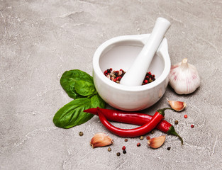 Different kind of spices