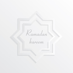 greeting card template ramadan, vector Islamic decoration