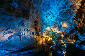 Kutaisi, Georgia. View Of Prometheus Cave Also Called Kumistavi 