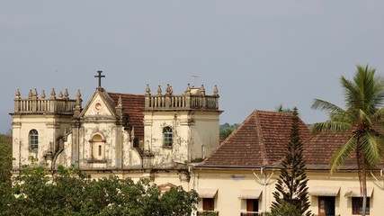 Fototapeta na wymiar Kirchen in Old Goa, Indien