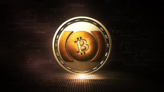 Bitcoin Cash - BCH - 3D Cryptocurrency Coin Loop