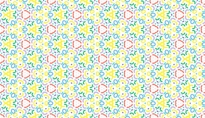Design for printing on fabric, textile, paper, wrapper, scrapbooking. Authentic geometric background  in repeat.
