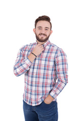 Fototapeta premium adjusting the collar