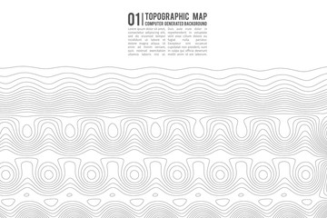 Topographic map contour background. Topo map with elevation. Contour map vector. Geographic World Topography map grid abstract vector illustration .