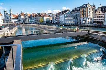 Lucerna - widok na miasto - Kanał