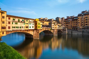 Deurstickers Ponte Vecchio Brug Ponte Vecchio in Florence, Italië