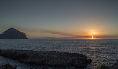 san vito lo capo sunset in Sicily, Italy