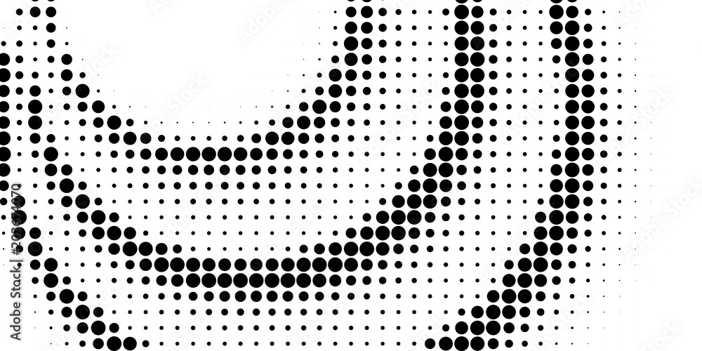 Wall mural abstract halftone texture with dots.