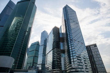 Fototapeta na wymiar Moscow city , Russia. Skyscrapers.