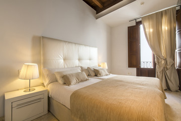 Comfort bedroom in luxury style.