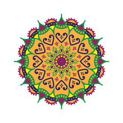 Colored mandala vector