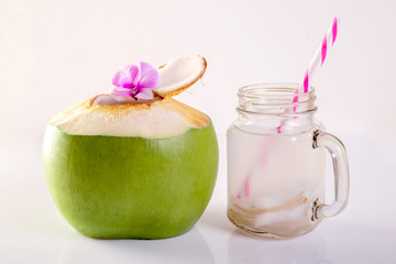 Coconut juice,Drink coconut water