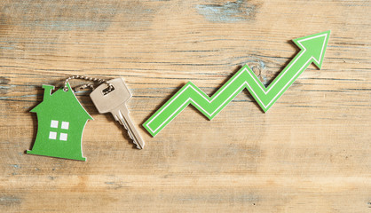 Concept of growth in sales of real estate
